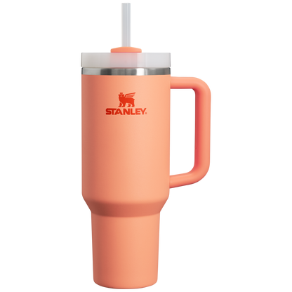 Splash-Resistant FlowState The Quencher H2.0 Flowstate Tumbler  | Stanley Create D332L - Double-Wall Vacuum Insulated Travel Tumbler with Straw Detail