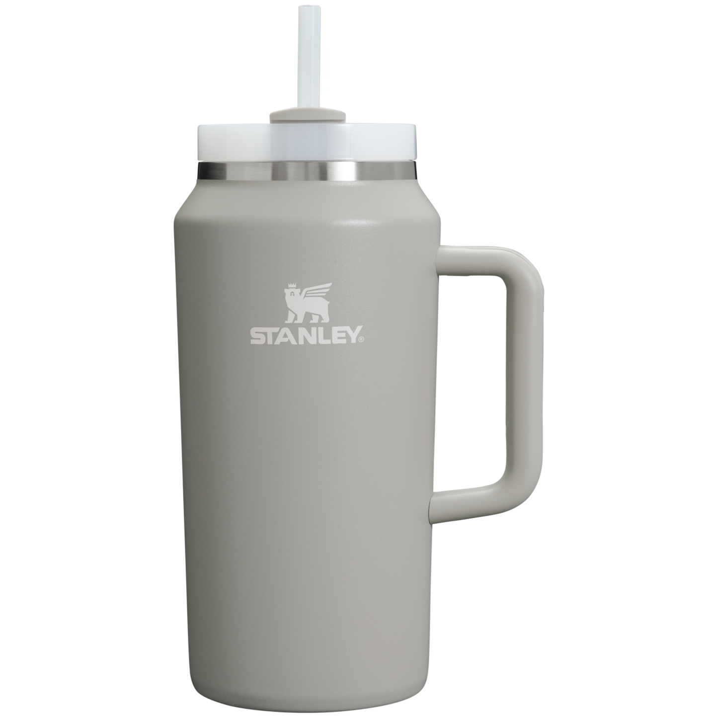 Splash-Resistant FlowState The Quencher H2.0 Flowstate Tumbler D033Q - Premium Stainless Steel Straw Cup for All-Day Hydration - Ash