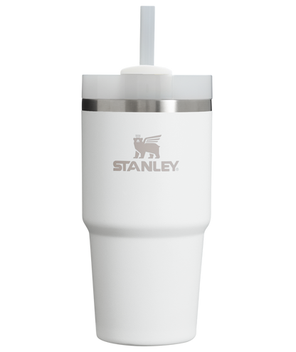 Car-Cup Friendly The Quencher H2.0 Flowstate Tumbler  | Stanley Create D329E - Double-Wall Vacuum Insulated Travel Tumbler with Straw - Frost