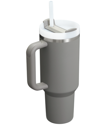 Splash-Resistant FlowState The Quencher H2.0 Flowstate Tumbler  | Stanley Create D332L - Double-Wall Vacuum Insulated Travel Tumbler with Straw Detail