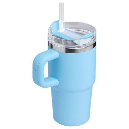 Insulated Travel The Quencher H2.O Flowstate Tumbler D069R - Double-Wall Vacuum Insulated Travel Tumbler with Straw Detail