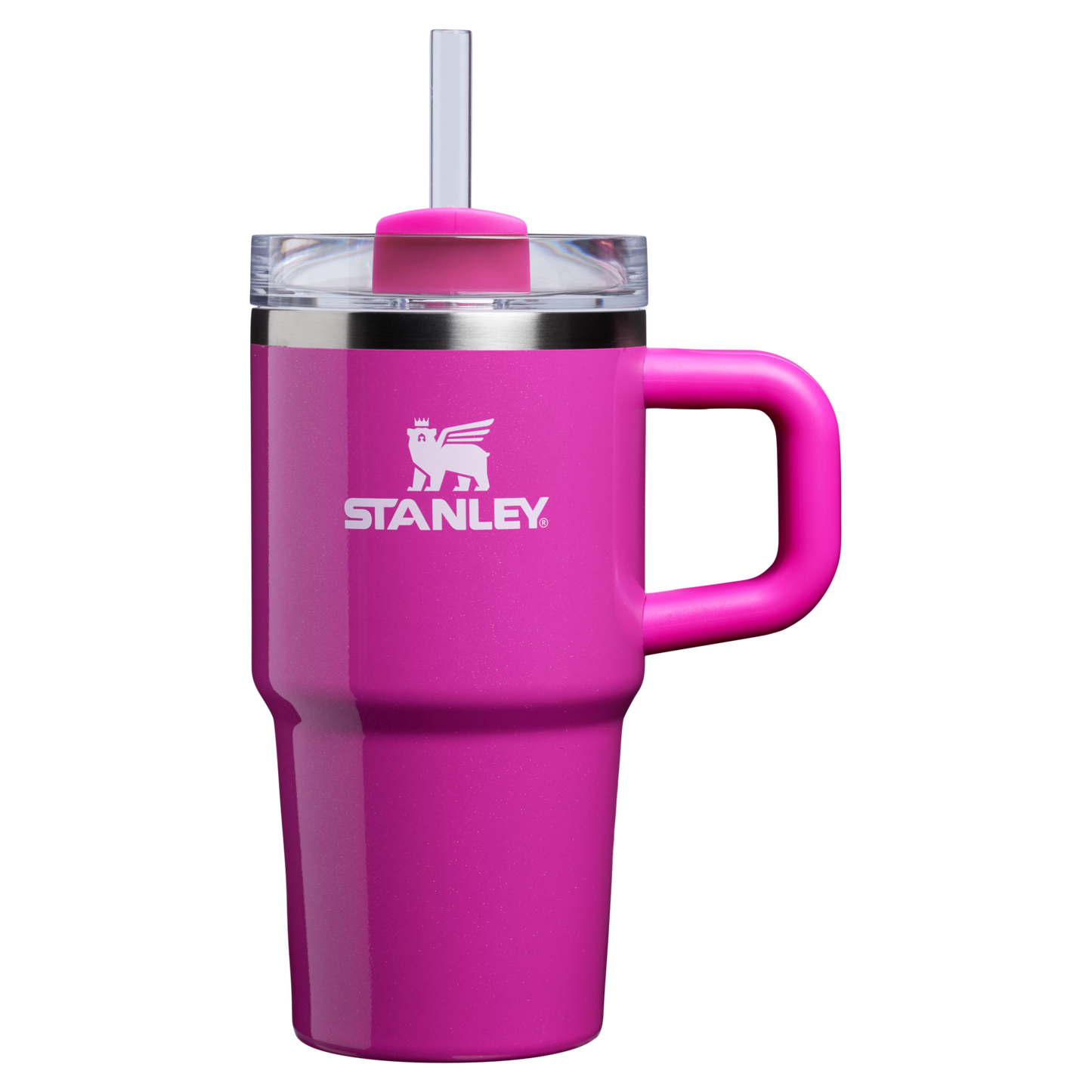 Large Capacity The Quencher H2.O Flowstate Tumbler with Handle | Stanley Create D309N - Double-Wall Vacuum Insulated Travel Tumbler with Straw Detail