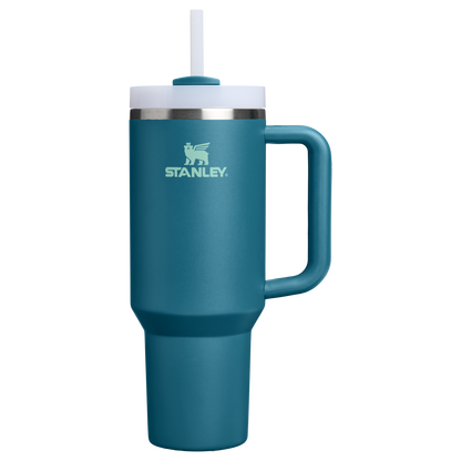 Insulated Travel The Quencher H2.0 Flowstate Tumbler D050X - 40oz Large Capacity Car-Cup Friendly Quencher - Coastal Teal