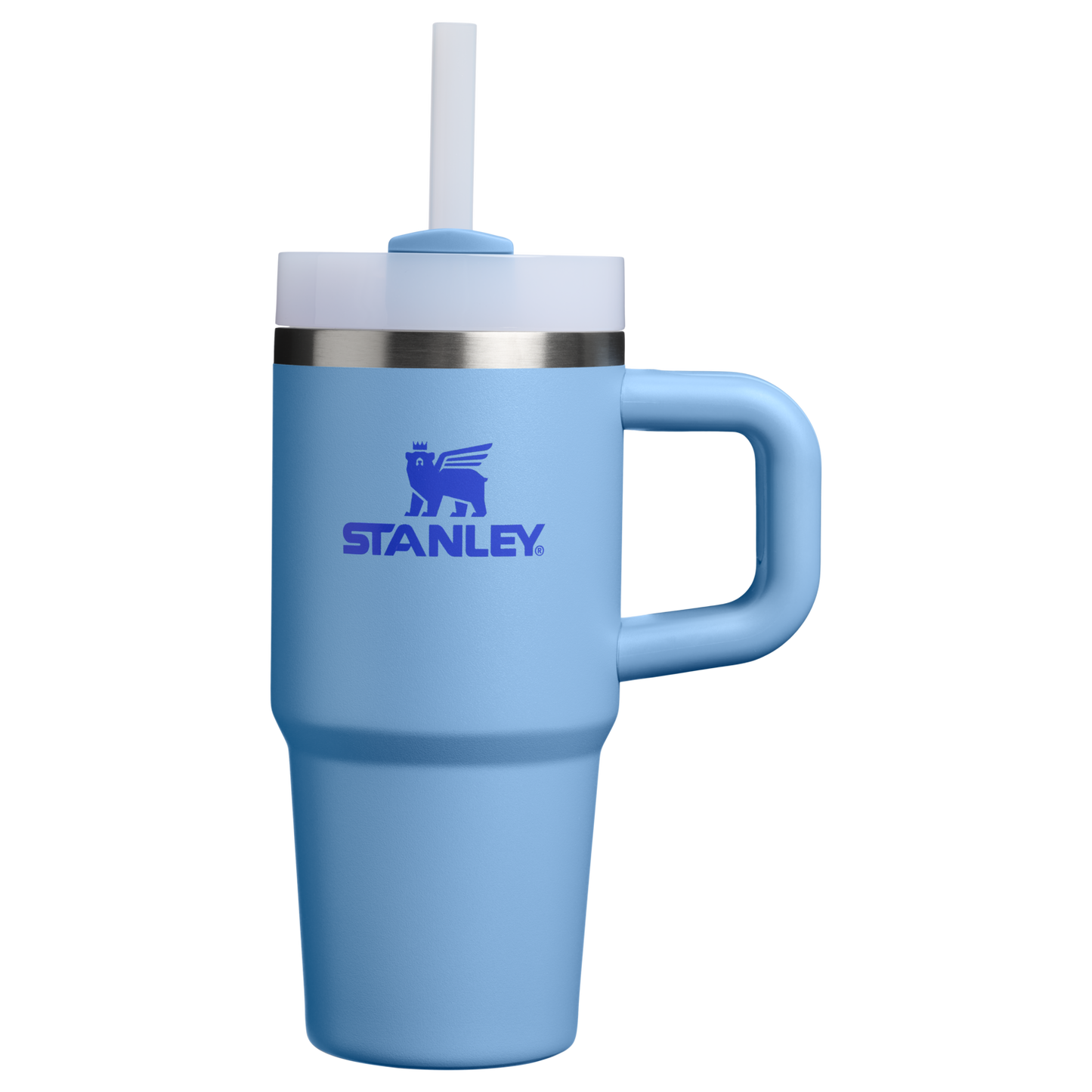 Large Capacity The Quencher H2.O Flowstate Tumbler D068Z - Double-Wall Vacuum Insulated Travel Tumbler with Straw - Blue Sky