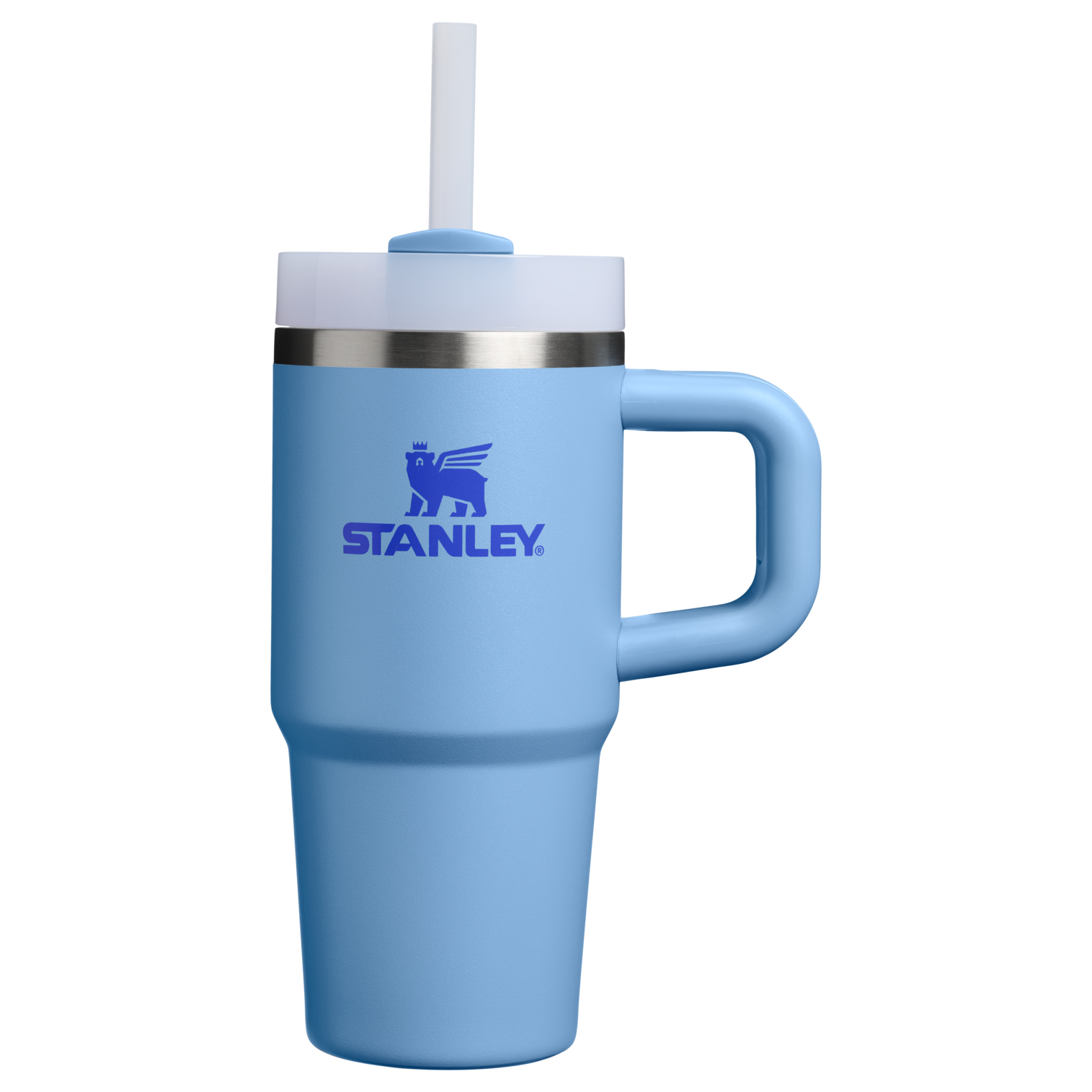 Large Capacity The Quencher H2.O Flowstate Tumbler D068Z - Double-Wall Vacuum Insulated Travel Tumbler with Straw - Blue Sky