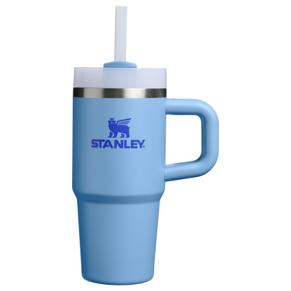 Large Capacity The Quencher H2.O Flowstate Tumbler D068Z - Double-Wall Vacuum Insulated Travel Tumbler with Straw - Blue Sky