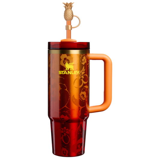 Insulated Travel The Stanley 1913 x Karol G Quencher H2.0 Flowstate Tumbler D276V - Premium Stainless Steel Straw Cup for All-Day Hydration - 30oz | KAROL G FLOR