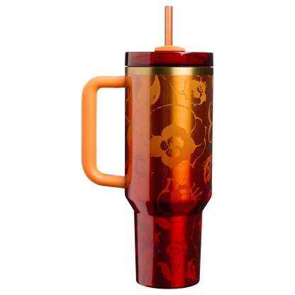 Splash-Resistant FlowState The Stanley 1913 x Karol G Quencher H2.0 Flowstate Tumbler D275T - FlowState 3-Position Lid Insulated Travel Mug Detail