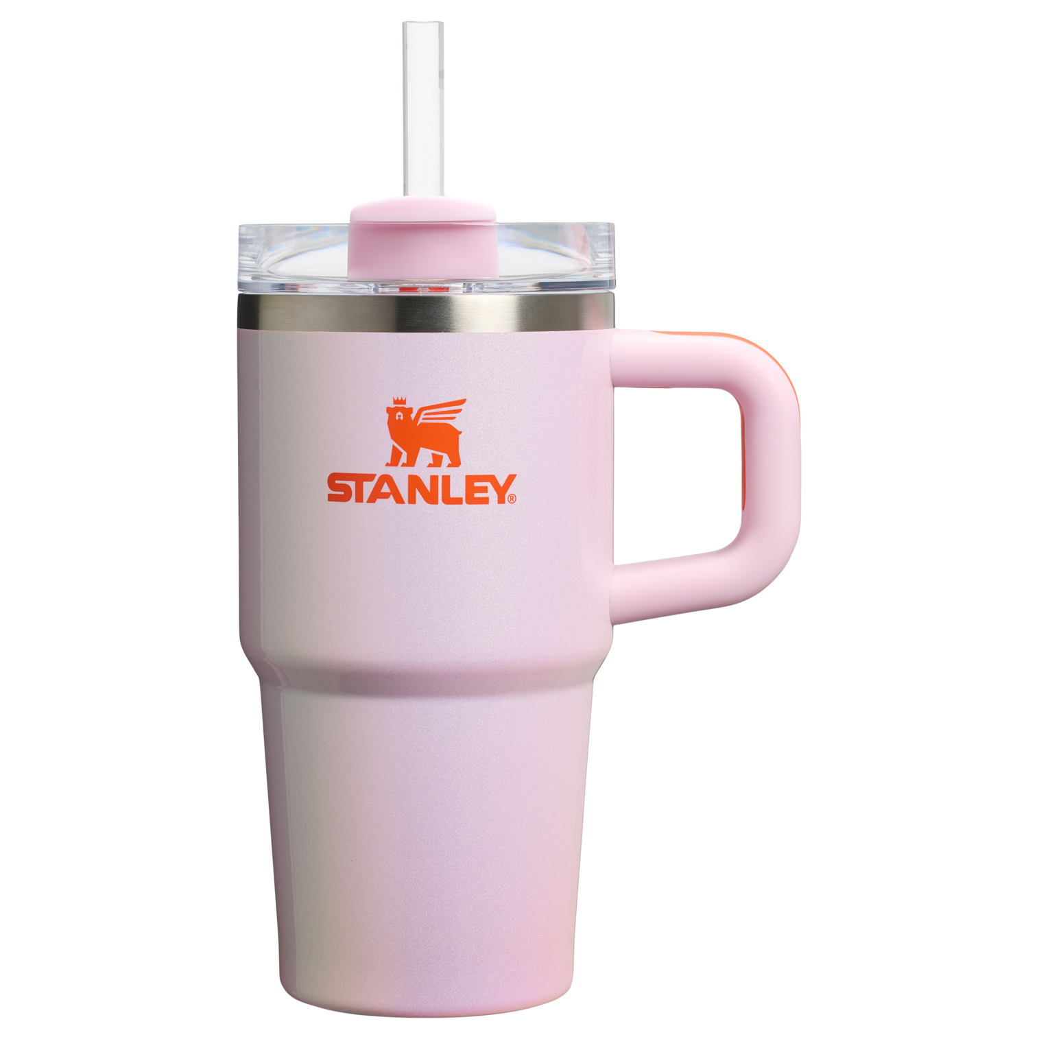 Large Capacity The Quencher H2.O Flowstate Tumbler with Handle | Stanley Create D309N - Double-Wall Vacuum Insulated Travel Tumbler with Straw Detail