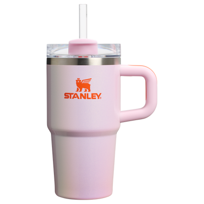Large Capacity The Quencher H2.O Flowstate Tumbler with Handle | Stanley Create D309N - Double-Wall Vacuum Insulated Travel Tumbler with Straw Detail