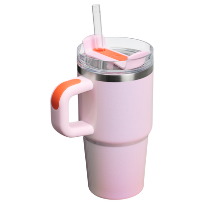 Insulated Travel The Quencher H2.O Flowstate Tumbler D251V - Double-Wall Vacuum Insulated Travel Tumbler with Straw Detail