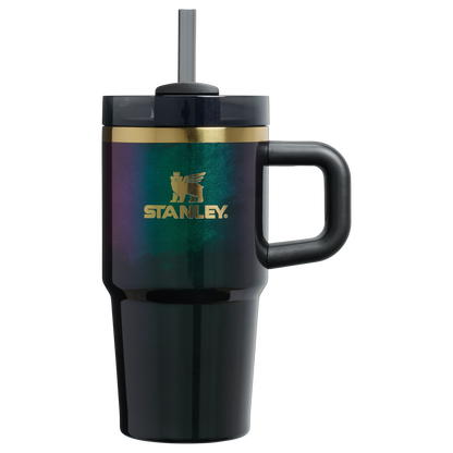 Insulated Travel The Wicked for Good Quencher H2.0 Flowstate Tumbler D247R - Double-Wall Vacuum Insulated Travel Tumbler with Straw - Elphaba For Good