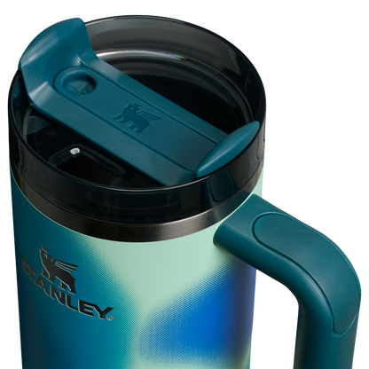 Splash-Resistant FlowState The Quencher H2.0 Flowstate Tumbler D051L - FlowState 3-Position Lid Insulated Travel Mug Detail
