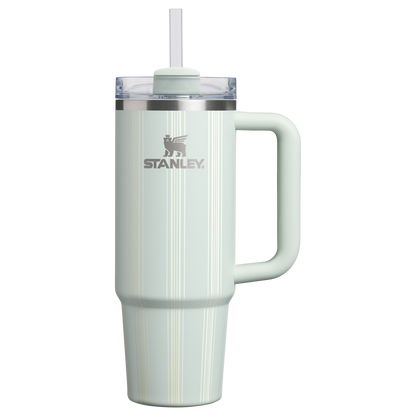Insulated Travel The Quencher H2.0 Flowstate Tumbler D343V - Premium Stainless Steel Straw Cup for All-Day Hydration - Mist Picnic Stripe