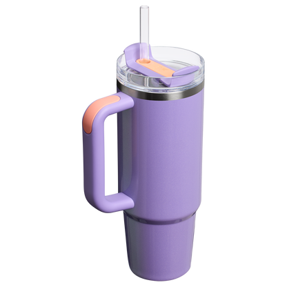 Splash-Resistant FlowState The Quencher H2.0 Flowstate Tumbler D051L - FlowState 3-Position Lid Insulated Travel Mug Detail