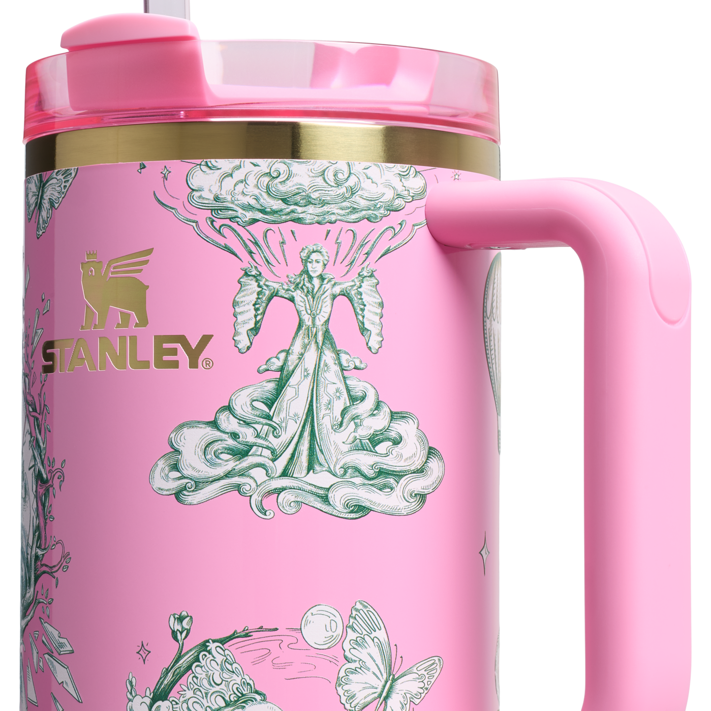 Large Capacity The Wicked for Good Quencher H2.0 Flowstate Tumbler D245R - Double-Wall Vacuum Insulated Travel Tumbler with Straw Detail