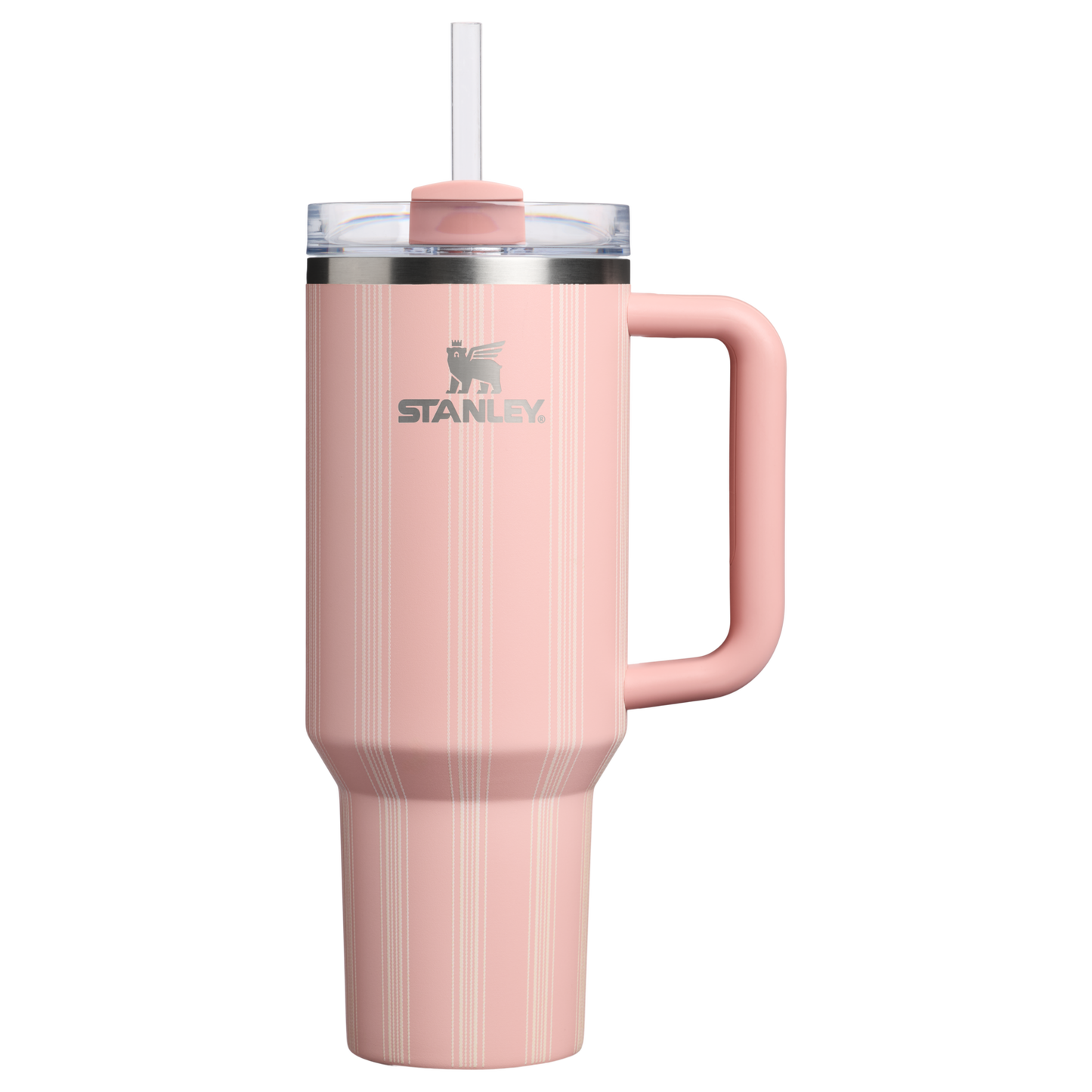 Splash-Resistant FlowState The Quencher H2.0 Flowstate Tumbler D342C - FlowState 3-Position Lid Insulated Travel Mug - Peach Rose Picnic Stripe