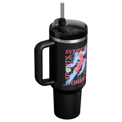 Double-Wall Vacuum The Quencher H2.0 Flowstate Tumbler D340Y - Premium Stainless Steel Straw Cup for All-Day Hydration Detail