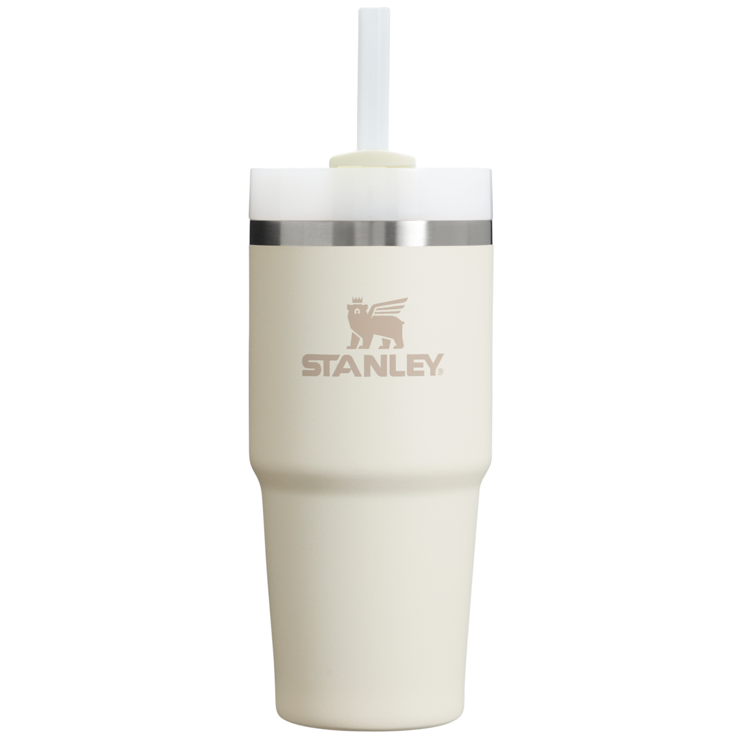 Insulated Travel The Quencher H2.0 Flowstate Tumbler D214X - Double-Wall Vacuum Insulated Travel Tumbler with Straw - Cream 2.0