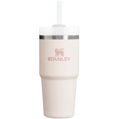 Insulated Travel The Quencher H2.0 Flowstate Tumbler D214X - Double-Wall Vacuum Insulated Travel Tumbler with Straw - Ash