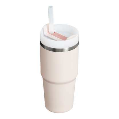 Insulated Travel The Quencher H2.0 Flowstate Tumbler D214X - Double-Wall Vacuum Insulated Travel Tumbler with Straw Detail