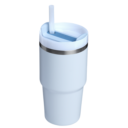 Splash-Resistant FlowState The Quencher H2.0 Flowstate Tumbler D030T - Double-Wall Vacuum Insulated Travel Tumbler with Straw Detail