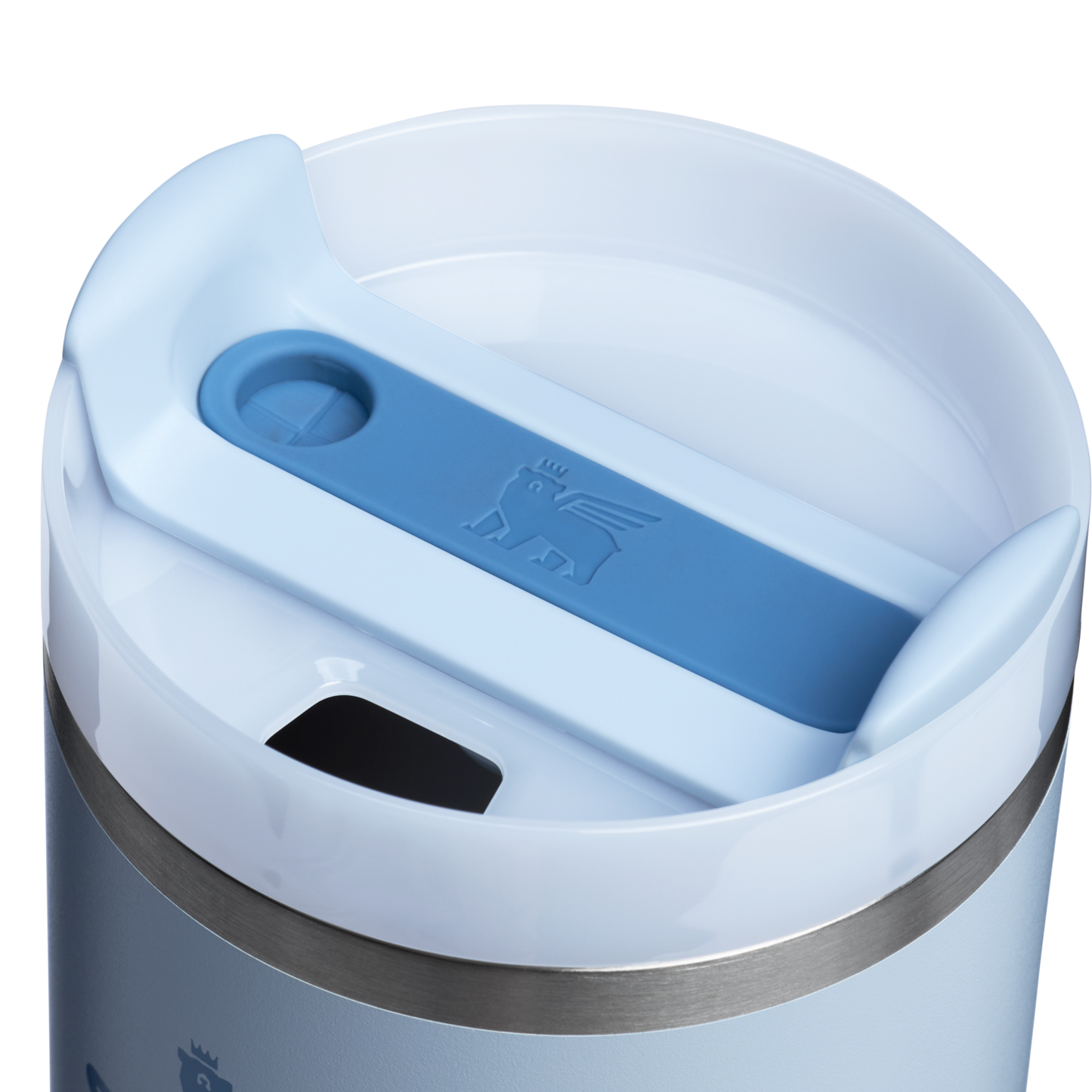 Splash-Resistant FlowState The Quencher H2.0 Flowstate Tumbler D030T - Double-Wall Vacuum Insulated Travel Tumbler with Straw Detail