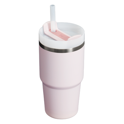 Splash-Resistant FlowState The Quencher H2.0 Flowstate Tumbler D030T - Double-Wall Vacuum Insulated Travel Tumbler with Straw Detail