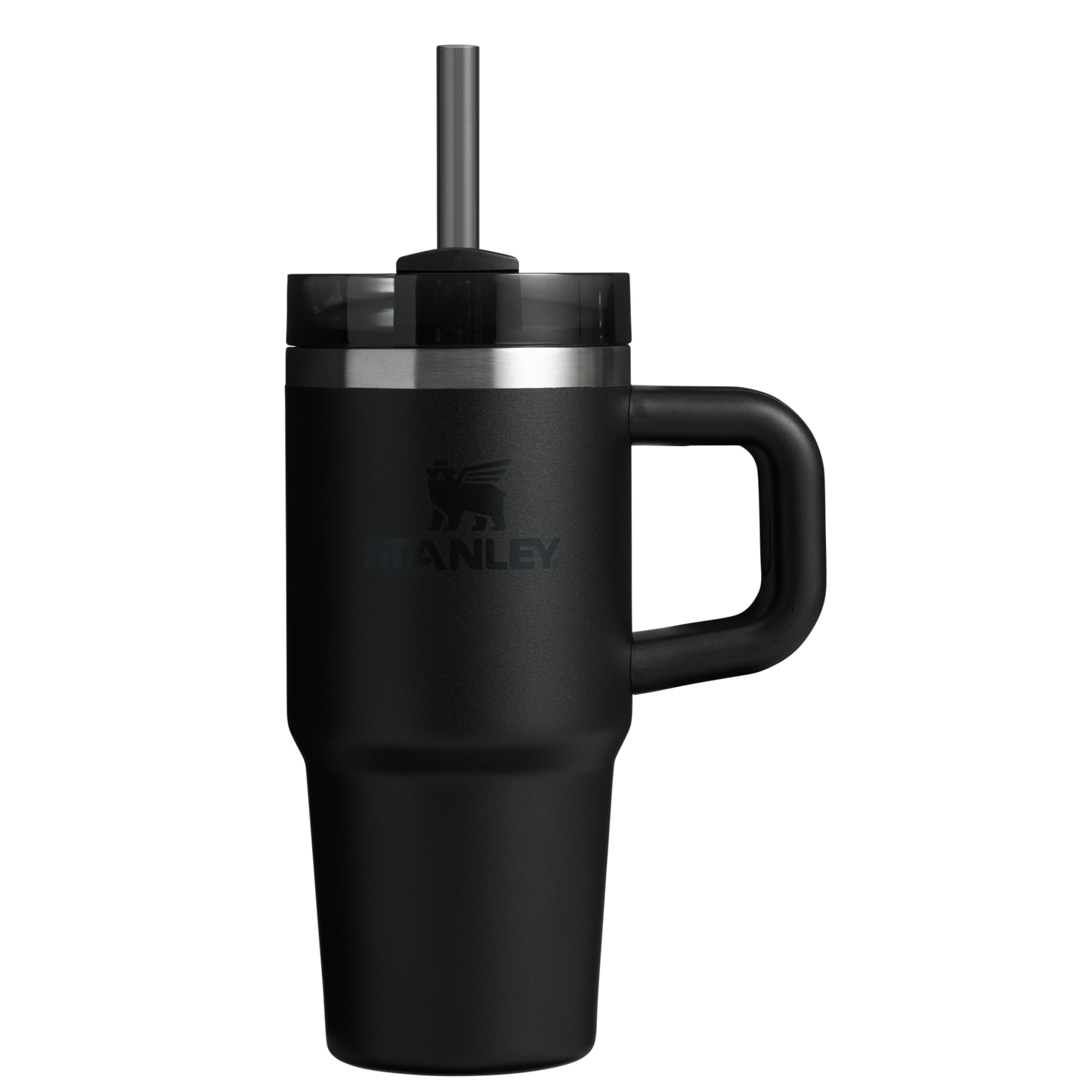 Large Capacity The Quencher H2.O Flowstate Tumbler D068Z - Double-Wall Vacuum Insulated Travel Tumbler with Straw - Black 2.0