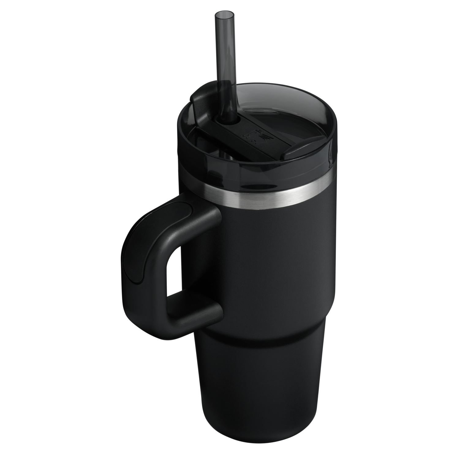 Splash-Resistant FlowState The Quencher H2.O Flowstate Tumbler | Stanley Create D291F - Double-Wall Vacuum Insulated Travel Tumbler with Straw Detail