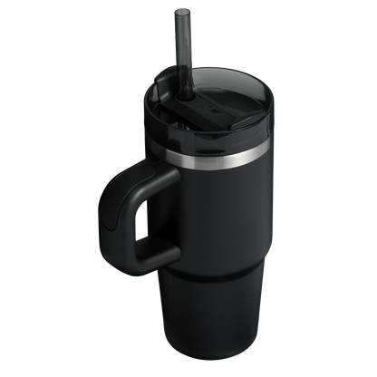 Splash-Resistant FlowState The Quencher H2.O Flowstate Tumbler | Stanley Create D291F - Double-Wall Vacuum Insulated Travel Tumbler with Straw Detail