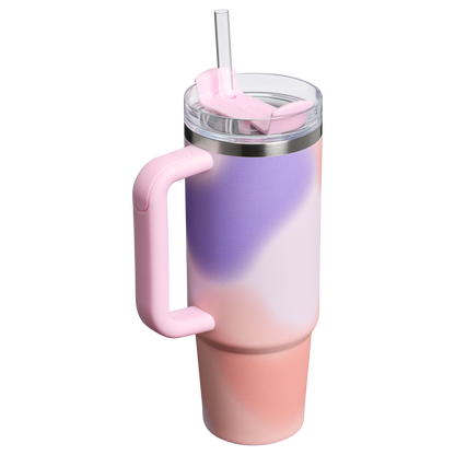 Splash-Resistant FlowState The Quencher H2.0 Flowstate Tumbler D051L - FlowState 3-Position Lid Insulated Travel Mug Detail