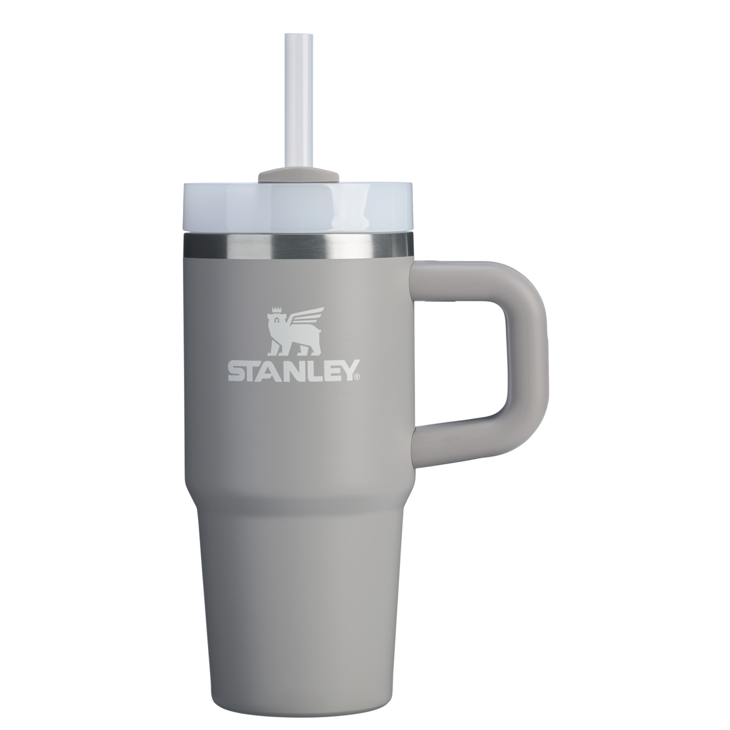 Large Capacity The Quencher H2.O Flowstate Tumbler D068Z - Double-Wall Vacuum Insulated Travel Tumbler with Straw - Ash