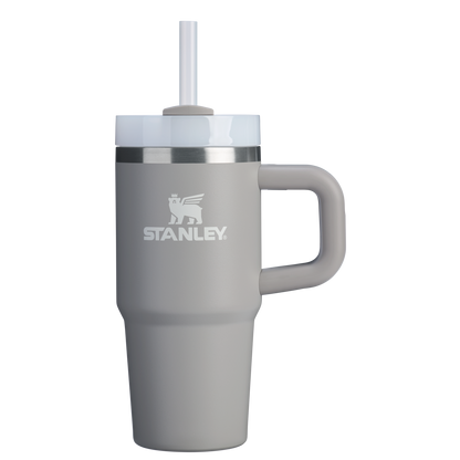 Large Capacity The Quencher H2.O Flowstate Tumbler D068Z - Double-Wall Vacuum Insulated Travel Tumbler with Straw - Ash