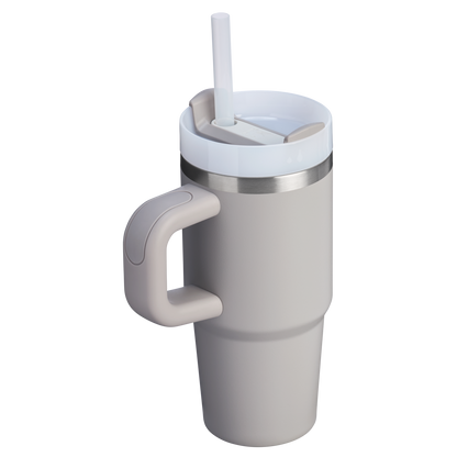 Large Capacity The Quencher H2.O Flowstate Tumbler D068Z - Double-Wall Vacuum Insulated Travel Tumbler with Straw Detail