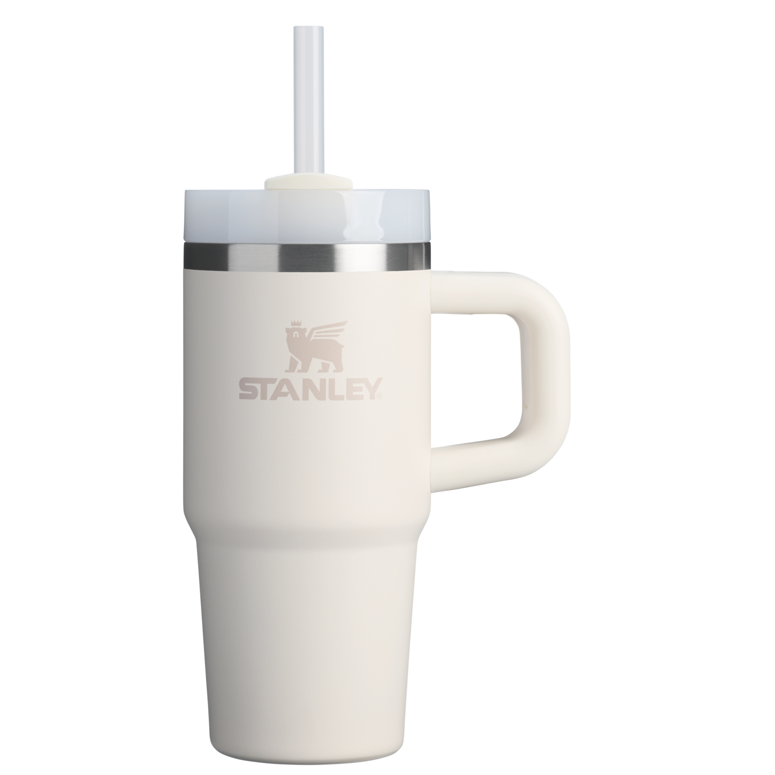 Large Capacity The Quencher H2.O Flowstate Tumbler D068Z - Double-Wall Vacuum Insulated Travel Tumbler with Straw - Cream 2.0