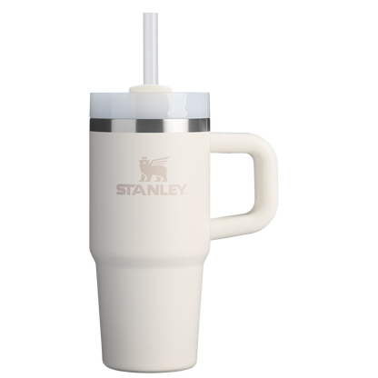Large Capacity The Quencher H2.O Flowstate Tumbler D068Z - Double-Wall Vacuum Insulated Travel Tumbler with Straw - Cream 2.0