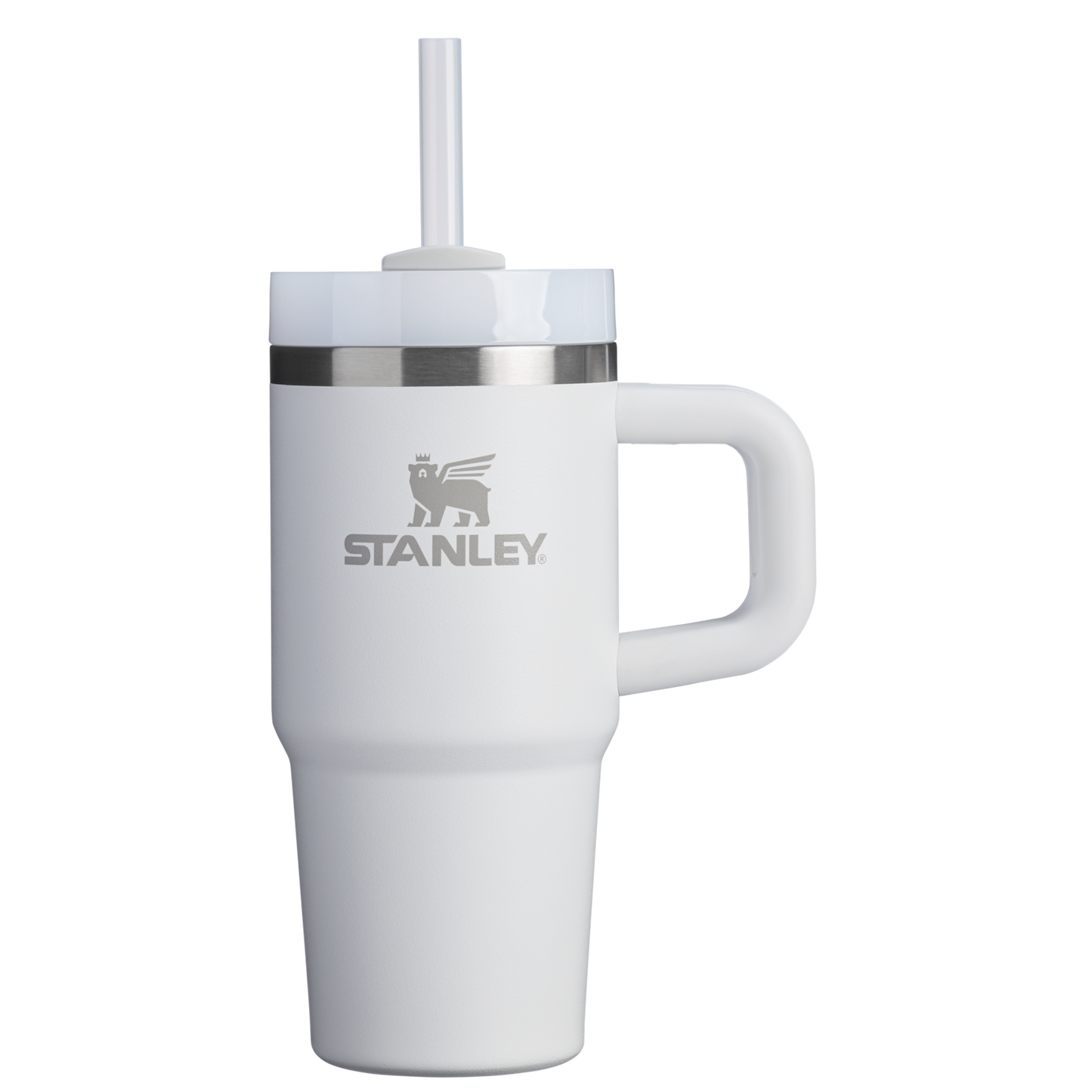 Large Capacity The Quencher H2.O Flowstate Tumbler D068Z - Double-Wall Vacuum Insulated Travel Tumbler with Straw - Frost