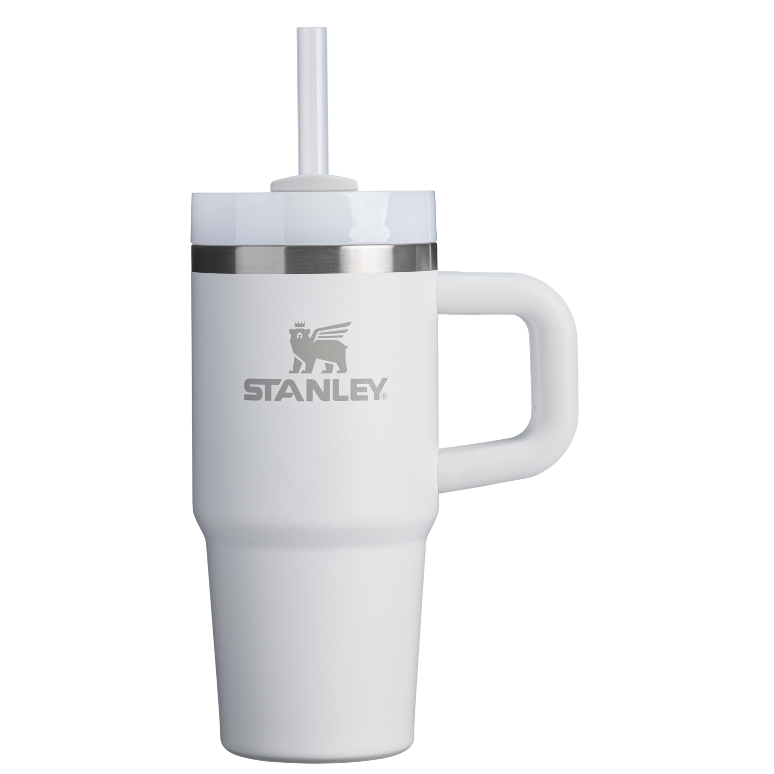 Large Capacity The Quencher H2.O Flowstate Tumbler D068Z - Double-Wall Vacuum Insulated Travel Tumbler with Straw - Frost