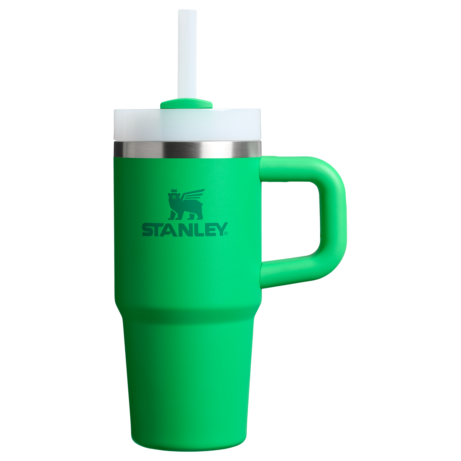 Splash-Resistant FlowState The Quencher H2.O Flowstate Tumbler | Stanley Create D291F - Double-Wall Vacuum Insulated Travel Tumbler with Straw Detail