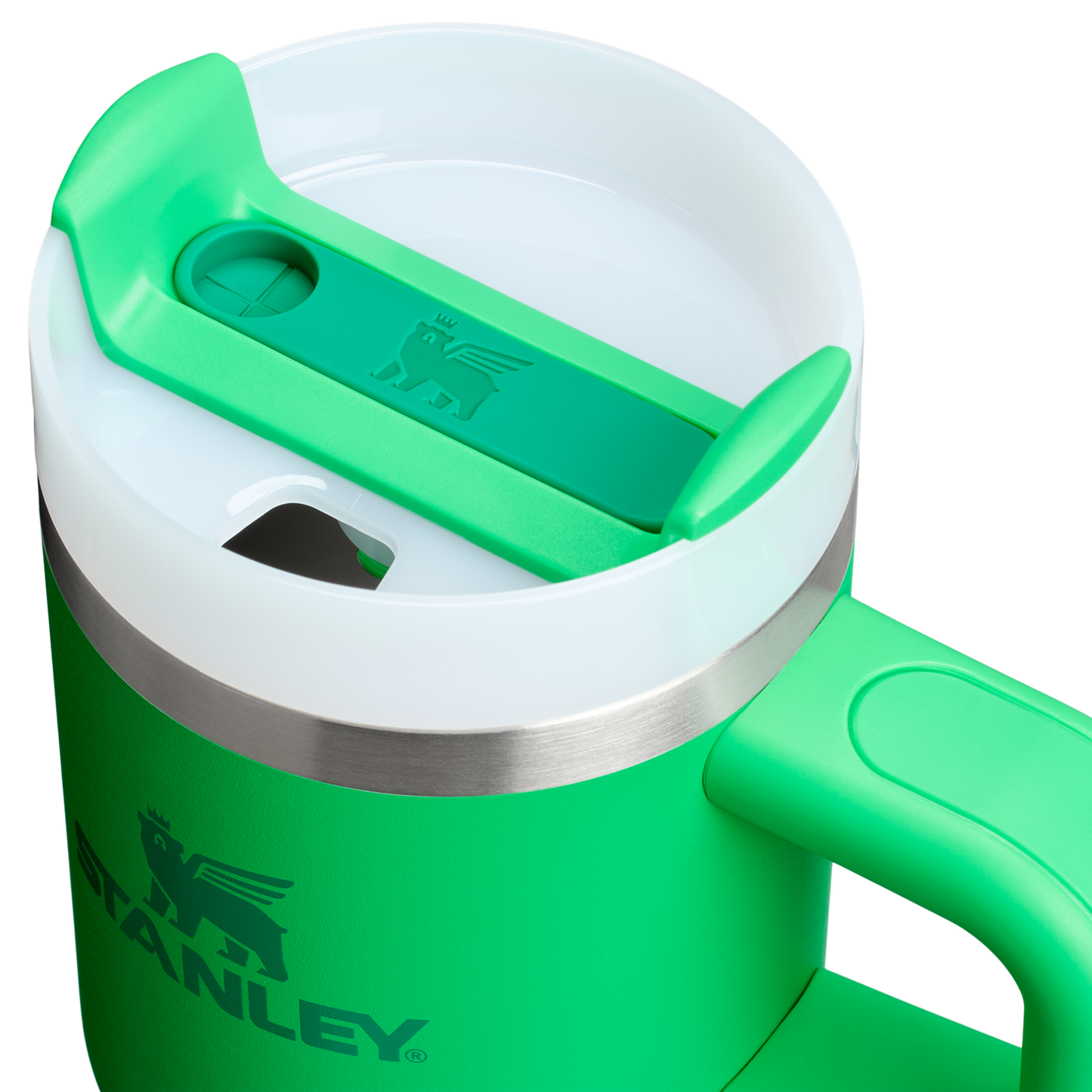Large Capacity The Quencher H2.O Flowstate Tumbler D068Z - Double-Wall Vacuum Insulated Travel Tumbler with Straw Detail