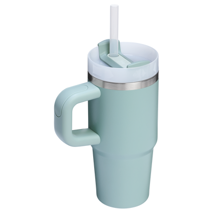 Large Capacity The Quencher H2.O Flowstate Tumbler D068Z - Double-Wall Vacuum Insulated Travel Tumbler with Straw Detail