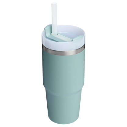 Insulated Travel The Quencher H2.0 Flowstate Tumbler D214X - Double-Wall Vacuum Insulated Travel Tumbler with Straw Detail