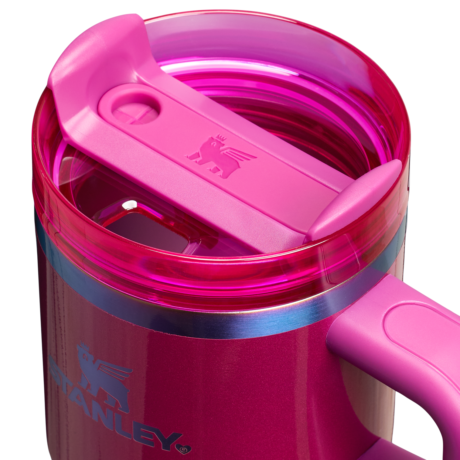 Insulated Travel The Quencher H2.O Flowstate Tumbler D069R - Double-Wall Vacuum Insulated Travel Tumbler with Straw Detail