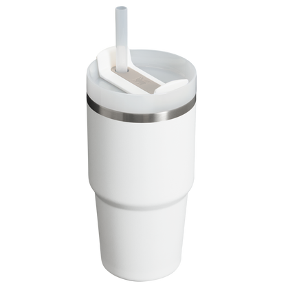Splash-Resistant FlowState The Quencher H2.0 Flowstate Tumbler D030T - Double-Wall Vacuum Insulated Travel Tumbler with Straw Detail