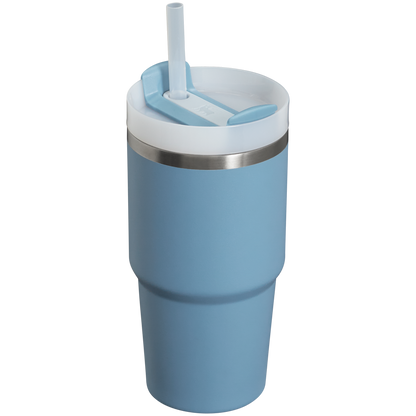 Splash-Resistant FlowState The Quencher H2.0 Flowstate Tumbler D030T - Double-Wall Vacuum Insulated Travel Tumbler with Straw Detail