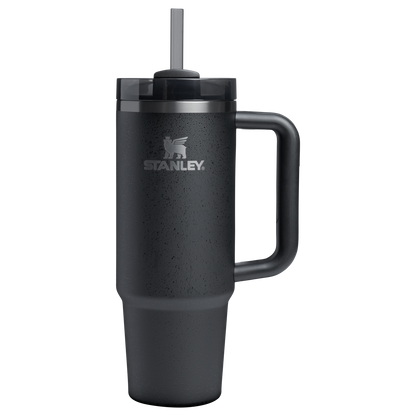 Splash-Resistant FlowState The Quencher H2.0 Flowstate Tumbler | Stanley Create D331C - Double-Wall Vacuum Insulated Travel Tumbler with Straw Detail