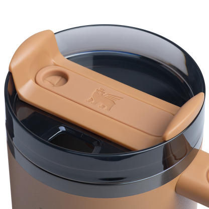 Splash-Resistant FlowState The Quencher H2.0 Flowstate Tumbler D051L - FlowState 3-Position Lid Insulated Travel Mug Detail