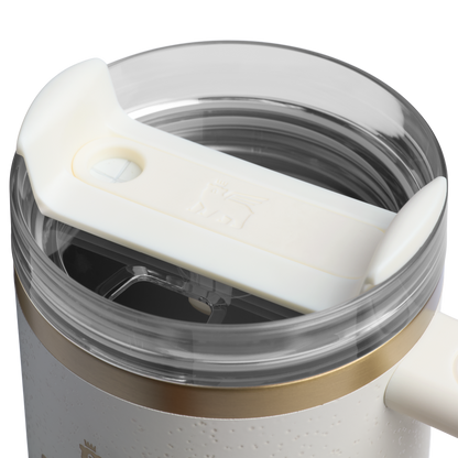 Splash-Resistant FlowState The Quencher H2.0 Flowstate Tumbler D051L - FlowState 3-Position Lid Insulated Travel Mug Detail