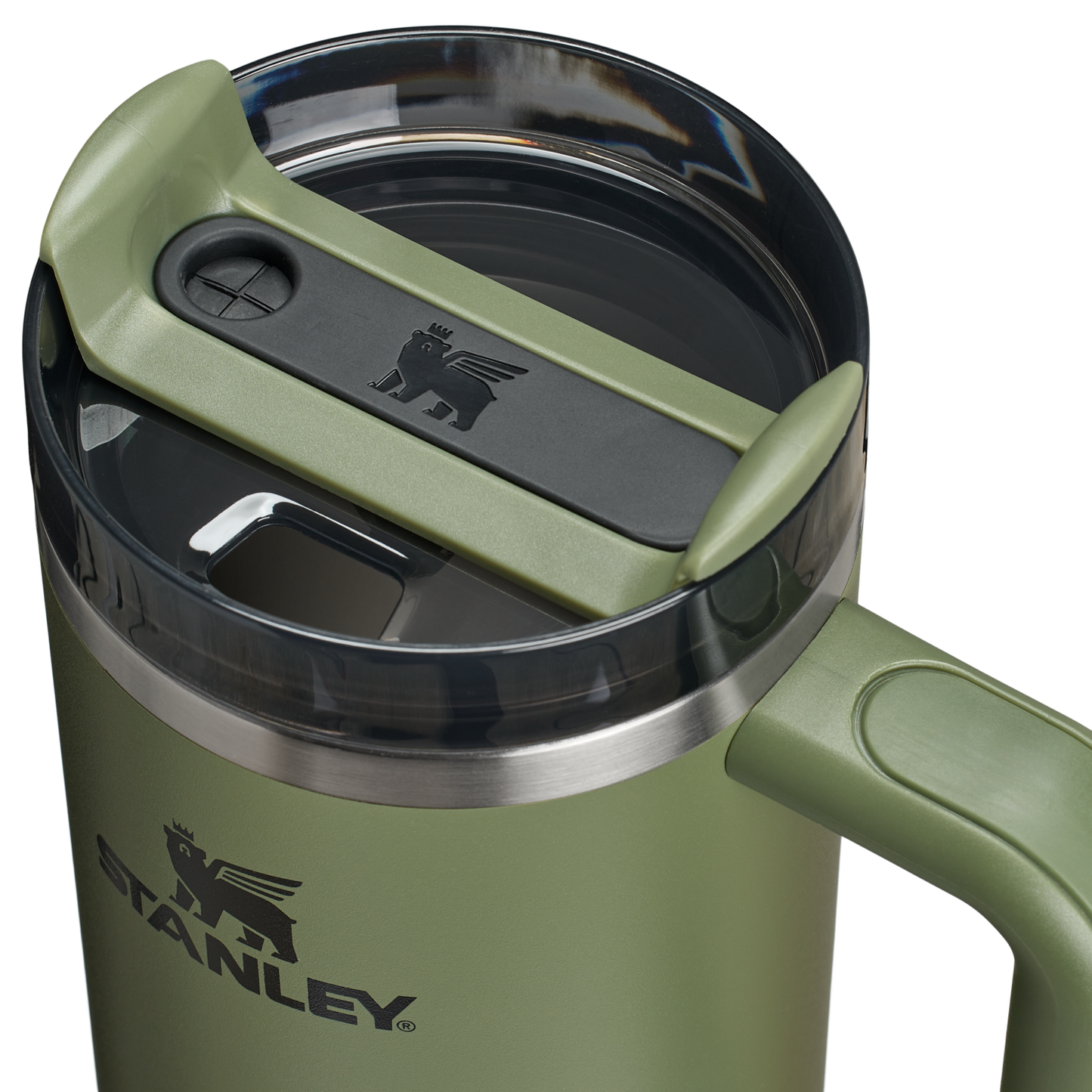 Splash-Resistant FlowState The Quencher H2.0 Flowstate Tumbler D030T - Double-Wall Vacuum Insulated Travel Tumbler with Straw Detail
